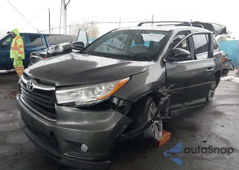 2014 Toyota Highlander Xle V6 from USA, damaged, VIN 5TDKKRFH7ES015491